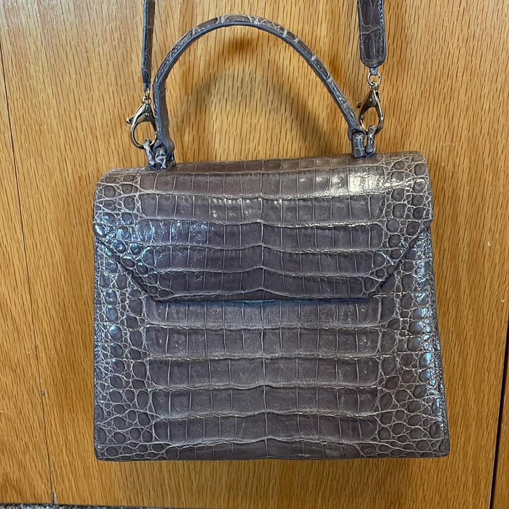 NANCY GONZALEZ Small Crocodile Top-Handle Crossbody Bag - Picture 3 of 16